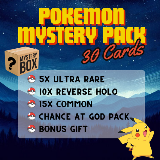 30 Card Pokemon Mystery Pack (5 Ultra Rares Guaranteed)