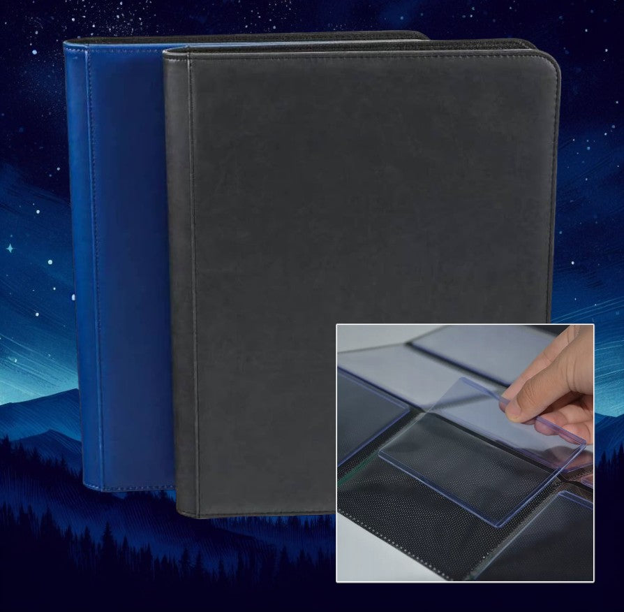 The Fortress" 3x3 Toploader Binder - 252 Slots With Zipper Card Crow The Fortress" 3x3 Toploader Binder - 252 Slots With Zipper Card Crow