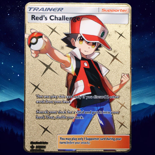 Red's Challenge Gold Metal Card - Proxy Card