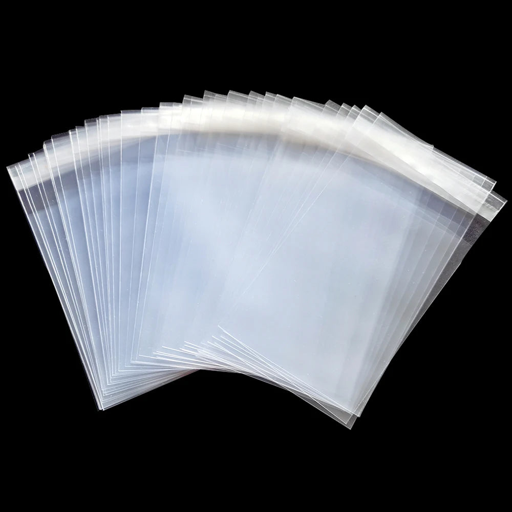 100x Toploader Sleeves - Clear Resealable Perfect Fit Bags