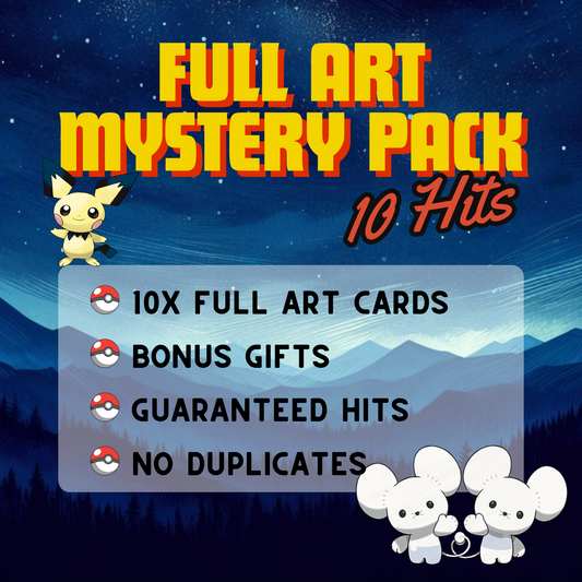 10x Full Art Pokemon card Mystery Pack