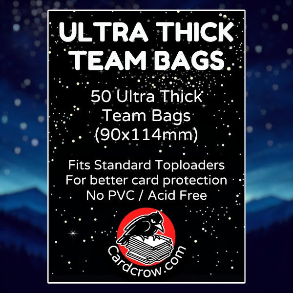 50x Ultra Thick Clear Resealable Team Bags