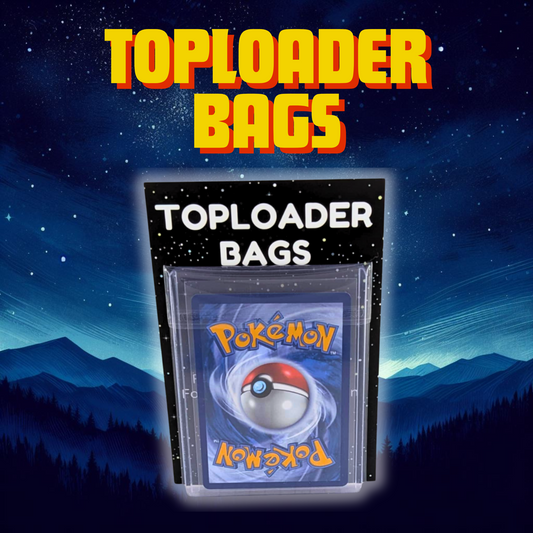 100x Toploader Sleeves - Clear Resealable Perfect Fit Bags