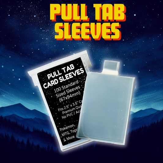 100x Pull Tab Sleeves (Tabbed Sleeves)