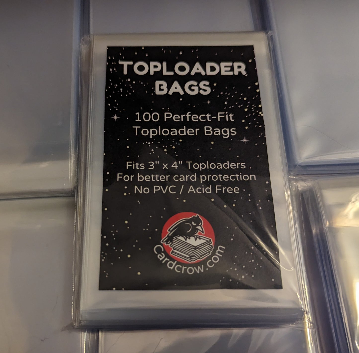 100x Toploader Sleeves - Clear Resealable Perfect Fit Bags