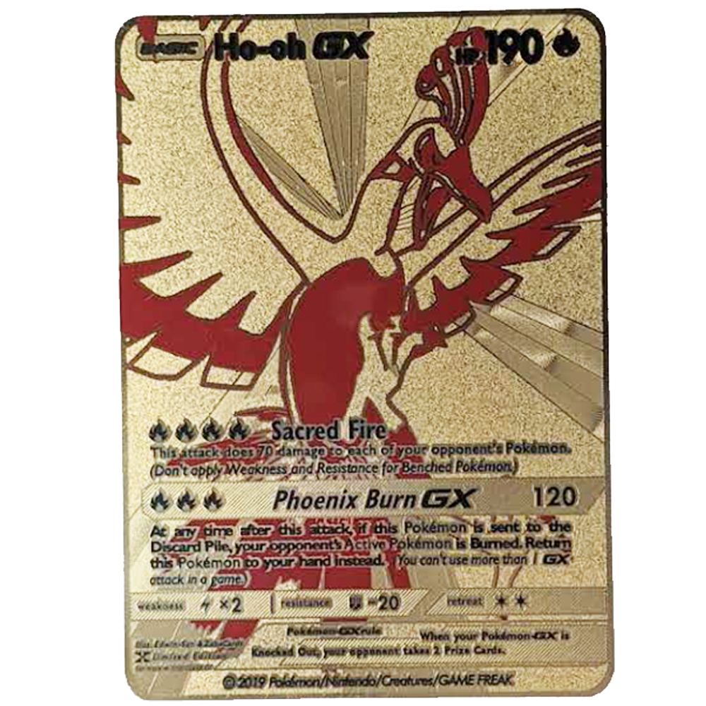 Ho-oh Gold Metal Card - Proxy Card