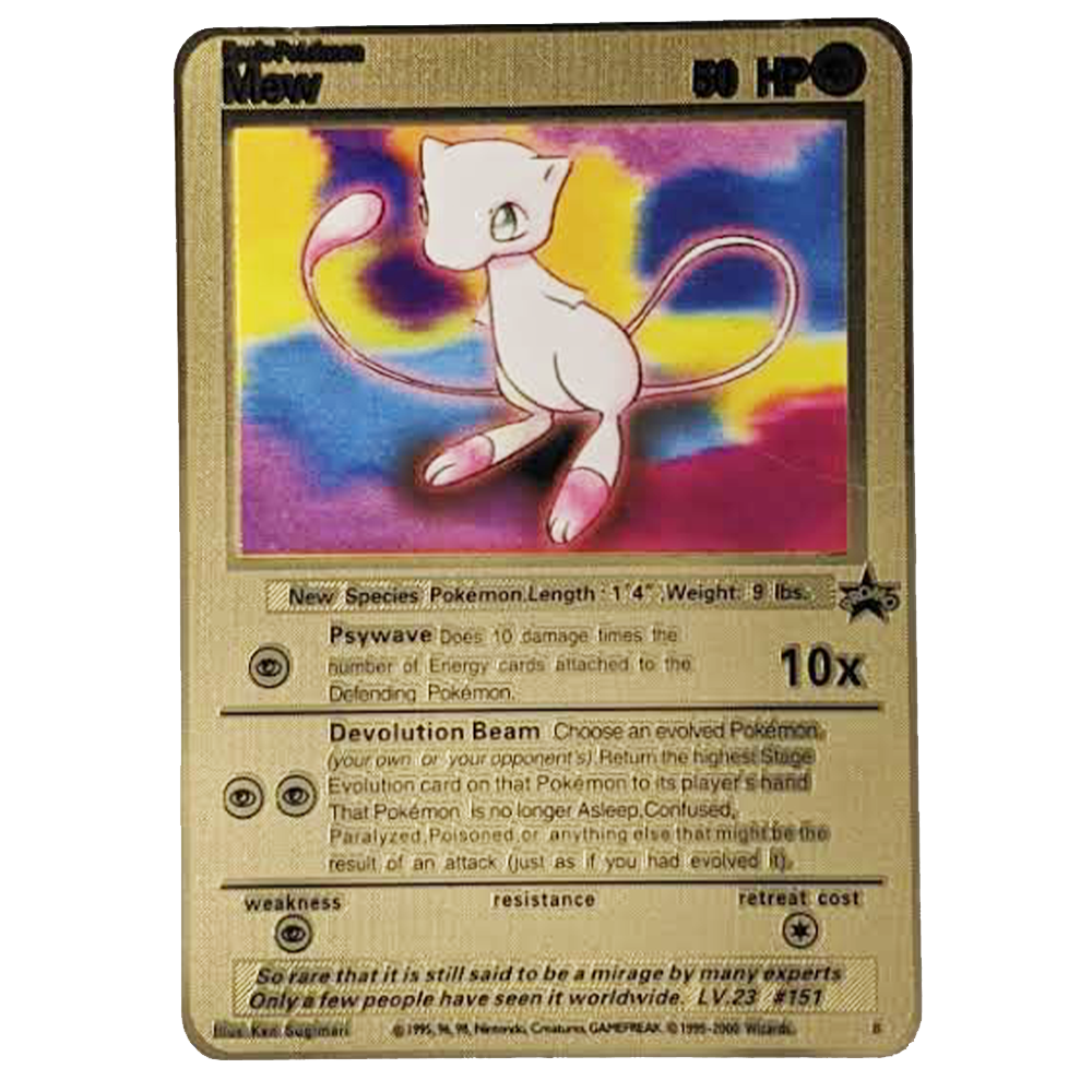 Mew Gold Metal Card - Proxy Card