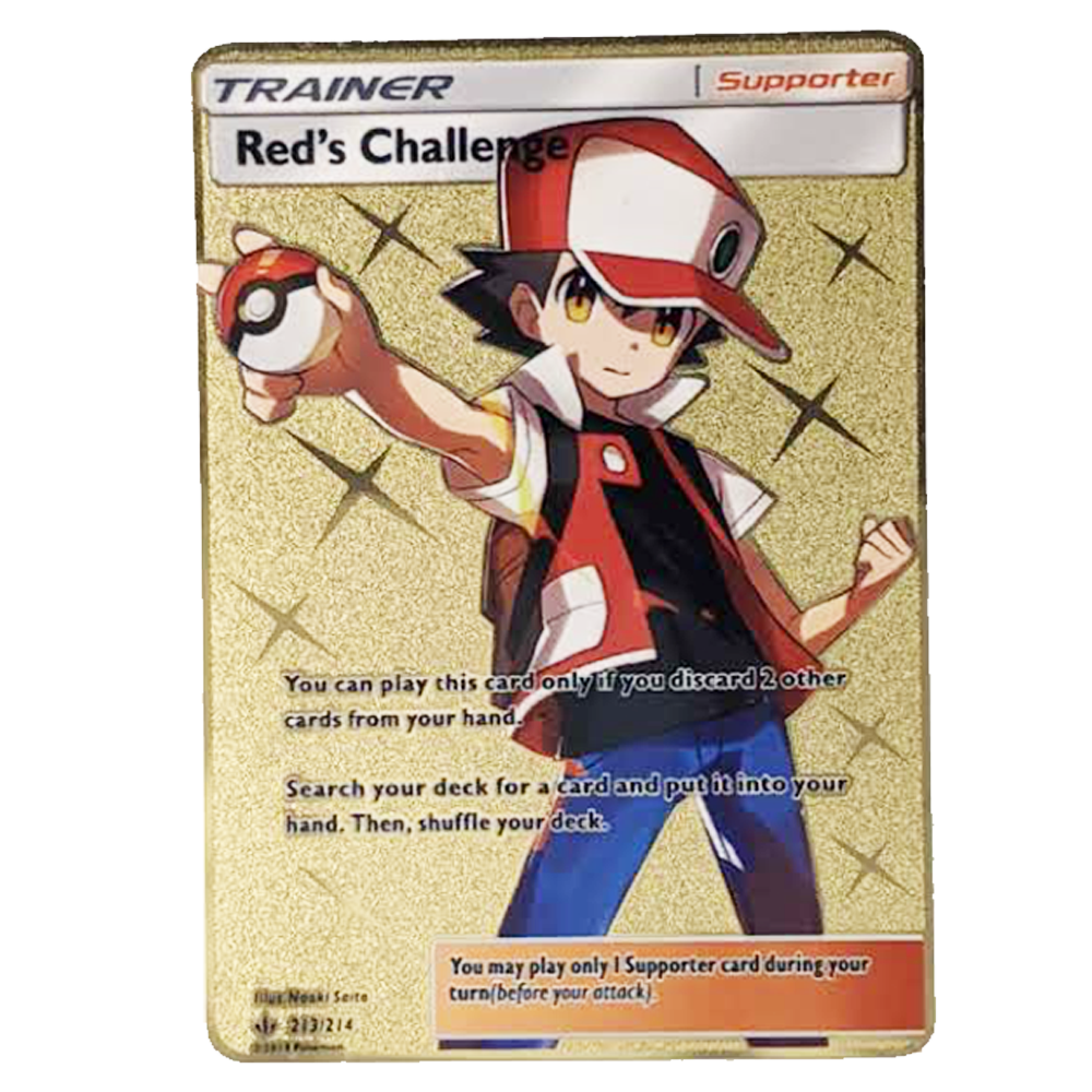 Red's Challenge Gold Metal Card - Proxy Card